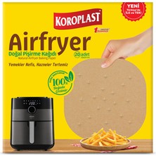 Koroplast Airfryer Doğal Pişirme Kağıdı 20'li 3 Adet