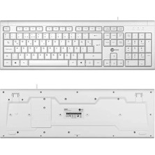 Derin Stok Lecoo KB101 USB Kablolu Beyaz Türkçe Q Klavye