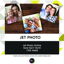 Jet Foto Jet Photo Online Kare Kart 10X10 (100 Adet) 2 Adet