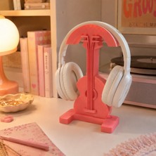 İna Design Gitar Tasarımlı Kulaklık Standı – Gamer ve Müzikseverler Için Dekoratif Kulaklık Standı