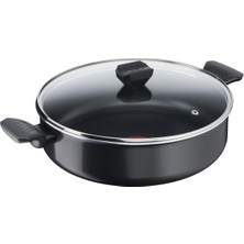 Tefal Titanyum Kaplama 24 cm Kısa Tencere - Yapışmaz Taban, Premium Pişirme