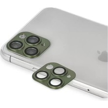 Derin Stok Iphone 11 Pers Alüminyum Kamera Lens - Yeşil