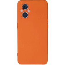 Derin Stok Reno 7 Lite Kılıf Nano Içi Kadife Silikon - Turuncu