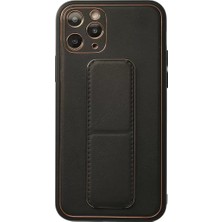 Derin Stok Iphone 11 Kılıf Coco Deri Standlı Kapak - Siyah