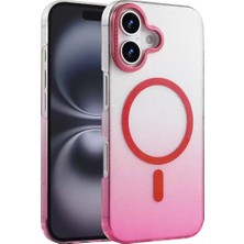 Derin Stok Iphone 16 Glossy Magsafe Kapak - Pembe