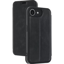 Derin Stok Iphone 16E Kılıf Flip Cover - Siyah