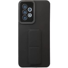 Derin Stok Galaxy A33 5g Kılıf Mega Standlı Silikon - Siyah