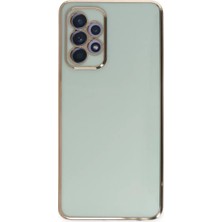 Derin Stok Galaxy A52 Kılıf Volet Silikon - Yeşil