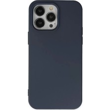 Derin Stok Iphone 15 Kılıf Nano Içi Kadife Silikon - Lacivert