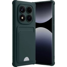 Derin Stok Redmi Note 14 Kelvin Kartvizitli Silikon - Koyu Yeşil