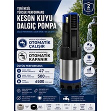 Optivex 1100W 1.5 Hp Hidromatlı Keson Kuyu Dalgıç Pompa Yüksek Performanslı Su Çekme