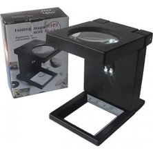 Asil Acar Home Katlanır Plastık,led Işıklı Test Cıhazı Büyüteç 2.5x90mm