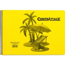 Contrattack 35x50 cm Sarı Spiralli Resim Defteri 25 Yaprak Tekil Ürün Boyama ve Etkinlik İçin