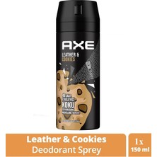 Asil Acar Home Axe Erkek Sprey Deodorant Leather & Cookies 48 Saat Etkileyeci Koku 150 ml