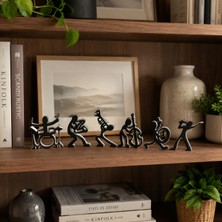 İna Design Müzisyen Silüet Figür Seti – 6 Parça
