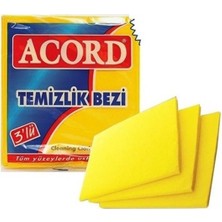 Asil Acar Home Temizlik Bezi 35x40 cm 3'lü Sarı Royaleks-NRX-F547