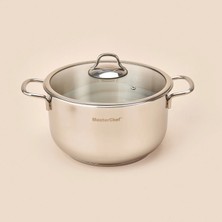 Matmel Paslanmaz Çelik Tencere - Gri - 24 cm