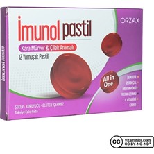 Orzax Imunol Kara Mürver 12 Pastil