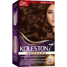 Koleston Supreme Saç Boyası 3/4 Koyu Kestane 135 ml 3 Adet