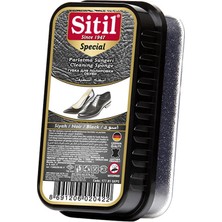 2 Adet  Sitil Parlatıcı Sünger Kutulu Siyah