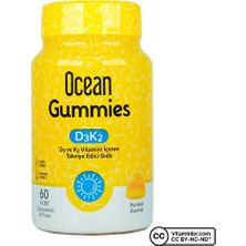Ocean Gummies Vitamin D3 K2 60 Çiğnenebilir Form