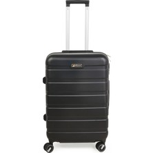 Hoffmanns Titan Orta Boy Abs Valiz - Siyah - 66X45X26 cm