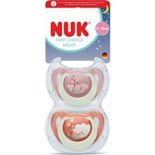 Nuk Fc Night 2LIGECEEMZIK,6-18AY,TURUNCU/PEMBE,KIZ (4 Adet)