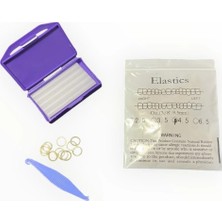 Diş Teli Lastiği 3/8 4.5 Oz Heavy Ağıziçi Lastik-Ortodonti Lastiği Takma Aparatı ve Ortodonti Mumu