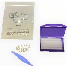 Diş Teli Lastiği 3/8 3.5oz Heavy Ağıziçi Lastik-Ortodonti Lastiği Takma Aparatı ve Ortodonti Mumu