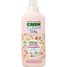 2 Adet  Green Clean Bitkisel Sıvı Bebek Çamaşır Yumuşatıcı 1000 ml