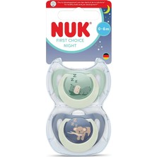 Nuk Fc Night 2li Gece Emzik,0-6 Ay,gri/yeşil,erkek (3 Adet)