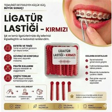 Elastik Ligatür Lastiği Kırmızı Renk 2 Adet Çubuk (26 Halka)