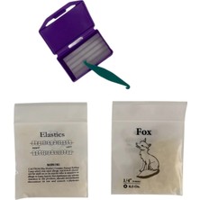 Diş Teli Lastiği 1/4 6.5oz Heavy Ağıziçi Lastik-Ortodonti Lastiği Takma Aparatı ve Ortodonti Mumu