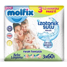 4 Adet   Molfix Islak Havlu 60X3'LÜ