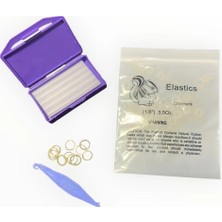 Diş Teli Lastiği 1/8 3.5oz Heavy Ağıziçi Lastik-Ortodonti Lastiği Takma Aparatı ve Ortodonti Mumu