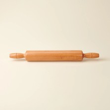 Balsa Vernikli Sabit Merdane - Açık Kahverengi - 46 cm