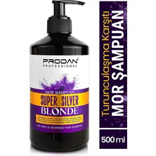 Anka Select Prodan Silver Mor Şampuan Turunculaşma Karşıtı, Gri Sarı Beyaz Saçlar Için Renk Koruyucu 500 ml