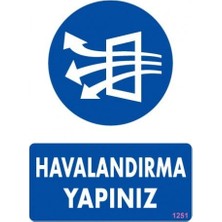 Belirtilmemiş Pvc Levha Quot;havalandırma Yapınızquot; 25*35 cm