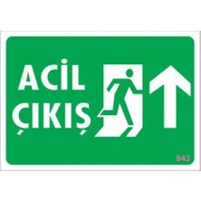 Belirtilmemiş Pvc Levha Quot;acil Çıkışquot; 17,5*25 cm