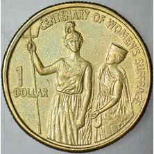 Banknoting Avustralya 1 Dolar 2003 Hatıra-Kadınların Oy Hakkı 100. Yıl.