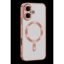 Asil Acar Home Apple İphone 16 Kılıf Kross Magneticsafe Kapak - Rose