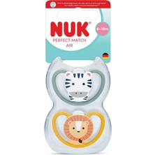 Nuk Pm Air 2li Emzik, 6-18 Ay,yeşil/turuncu,erkek (3 Adet)