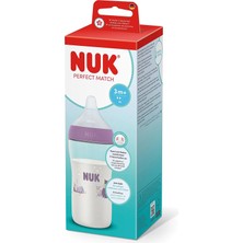 Nuk Perfect Match Pp Biberon, 260ML, Mor, Kız (2 Adet)
