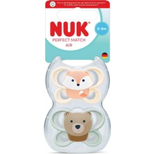 Nuk Pm Air 2'li Emzik, 0-6 Ay, Krem/ Yeşil, Unisex (5 Adet)