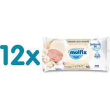 Molfix Izotonik Sulu Yenidoğan Islak Mendil 12X50 Adet (4 Adet)