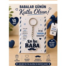 Umut Hediyecilik Babalar Günü Hediyesi 3D Anahtarlık 10 Adet