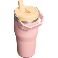 Stanley The Iceflow Flip Straw 2.0 Tumbler 0.6l / 20OZ Peach Rose (New) (2 Adet)