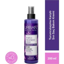 Urban Sarı, Gri ve Açık Kumral Renkli Saçlar Için Turunculaşma Karşıtı Mor Saç Kremi Sıvı 200 ml