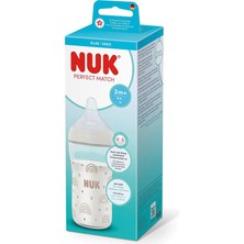 Nuk Perfect Match Cam Biberon, 230ML, Beyaz,unisex (5 Adet)