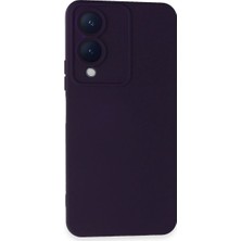 Asil Acar Home Vivo Y17s Kılıf Nano İçi Kadife Silikon - Mor